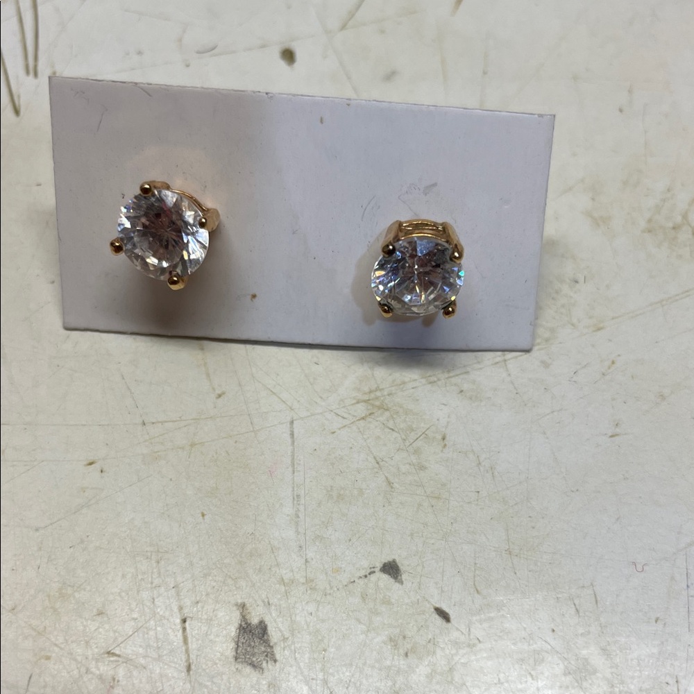 Gold and Silver Stud Earrings